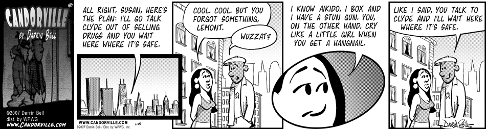 Candorville comics: January 25, 2007