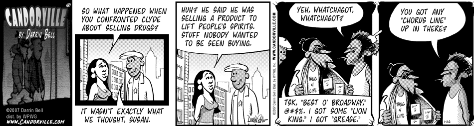 Candorville comics: January 26, 2007