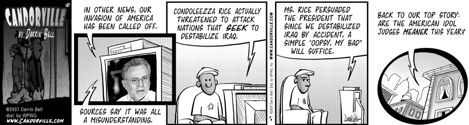Candorville comics: February 3, 2007