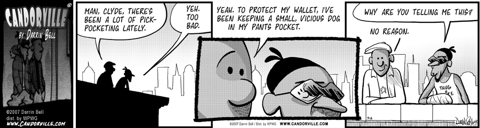 Candorville: 7/2/2007- The Pickpocket