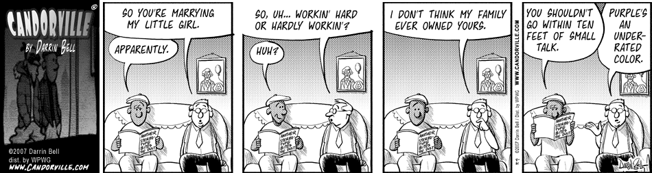 Candorville: 8/21/2007- Hardly Workin’