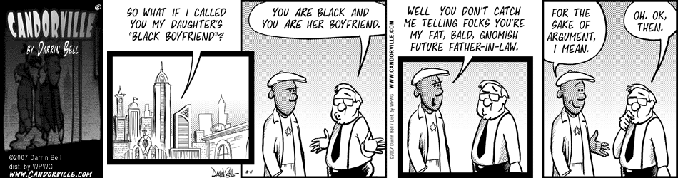 Candorville: 12/10/2007- Black Boyfriend, part 2