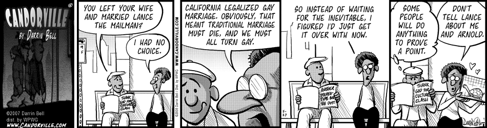 Candorville: 5/27/2008- Gay Marriage Consequences, part 2