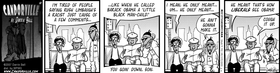 Candorville: 9/6/08- Little Black Man-Child